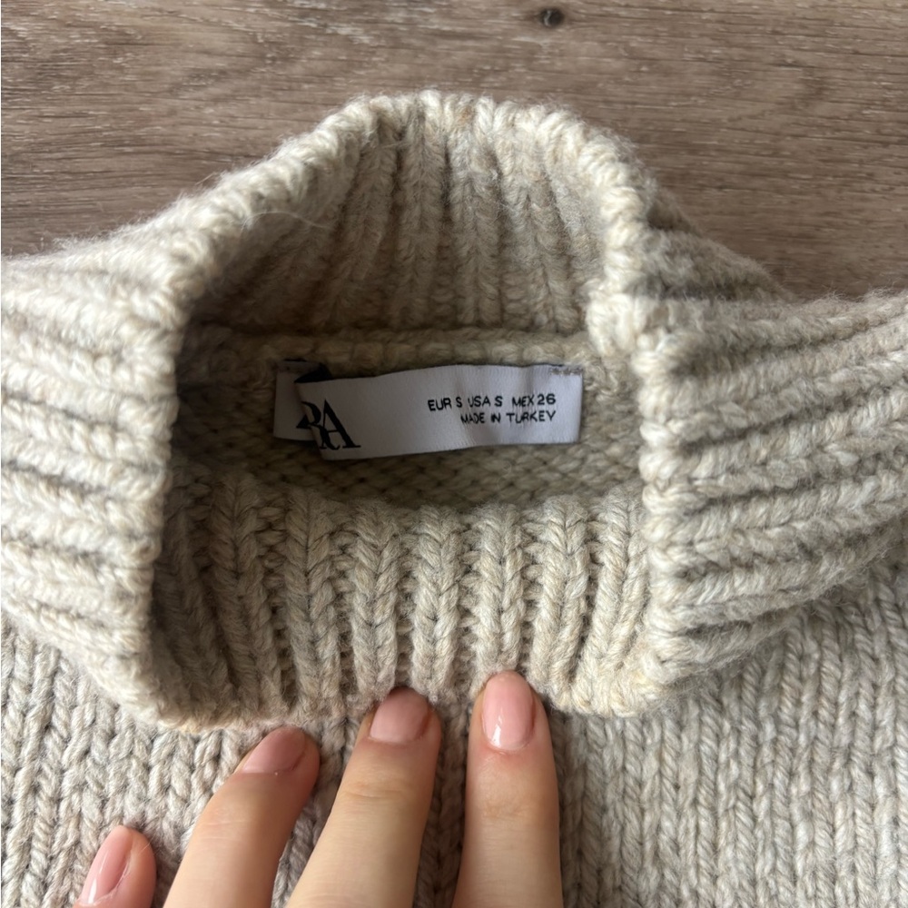 Zara Fringe Detail Sweater - Picture 5 of 6